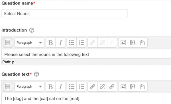 Wordselect creation
