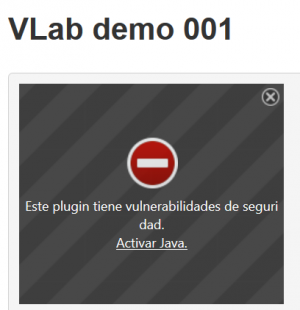 warning in Spanish language, but you can almost certainly undertand it!